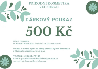 Dárkový poukaz 500 Kč - elektronický